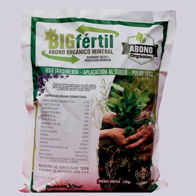 Bolsa Fertilizante en Polvo Bigfertil X 2KG