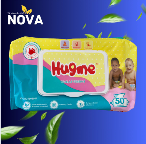 TOALLA HUMEDAD HUGME  50UND