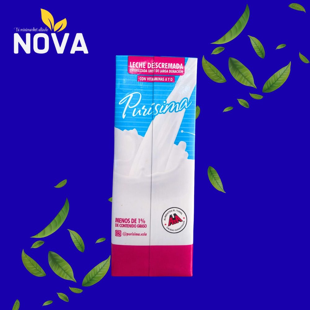 LECHE PURISIMA DESCREMADA LITRO