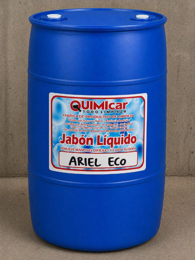 Ariel eco tambor 220 lts jabon liquido  quimicar