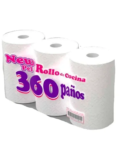Rollo cocina 3 x 120 paños NEWPEL