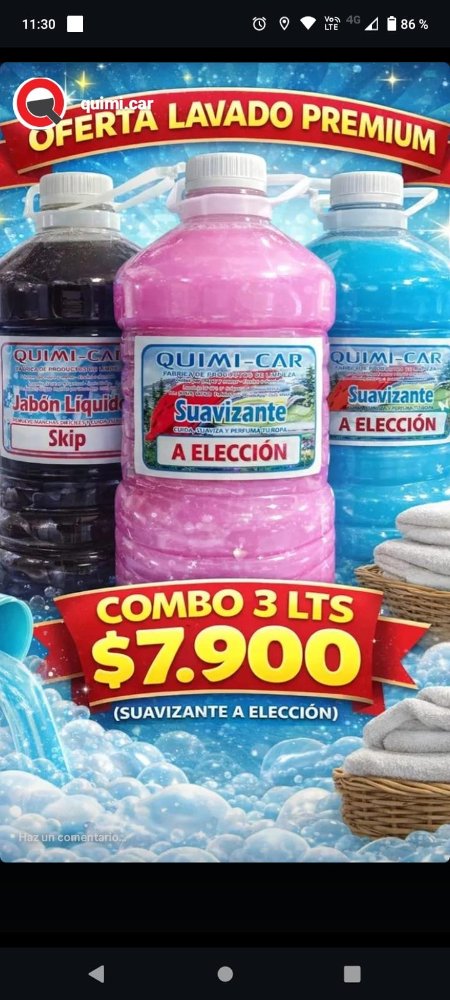 Combo 3 lts (jabon skip + suav doble)