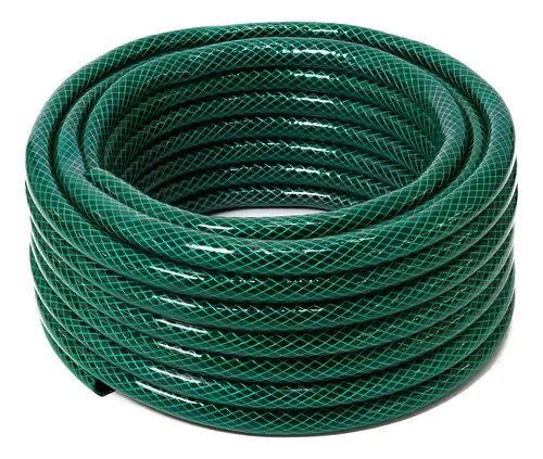 Manguera 25 mts reforzada verde