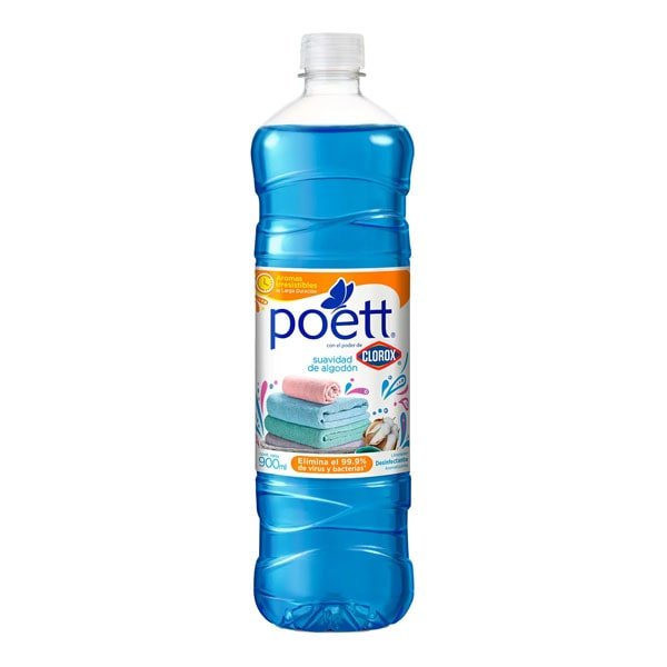 Poett desinfectante piso suavidad de algodon 900ml