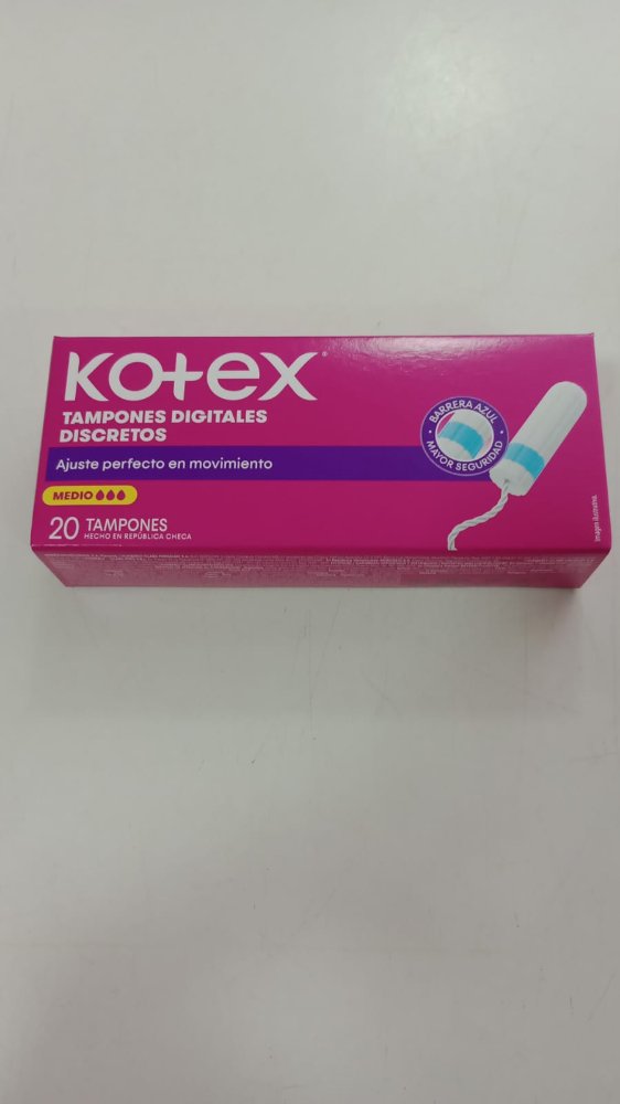 Tampones KOTEX por 20u medio