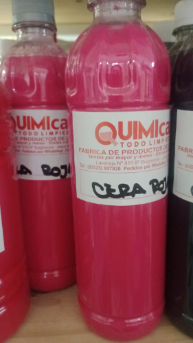 cera roja 1/2 lts quimicar