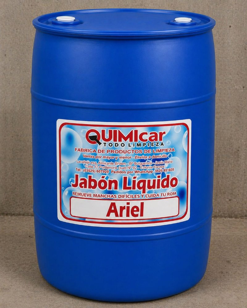 Ariel tambor 220 lts jabon liquido  quimicar