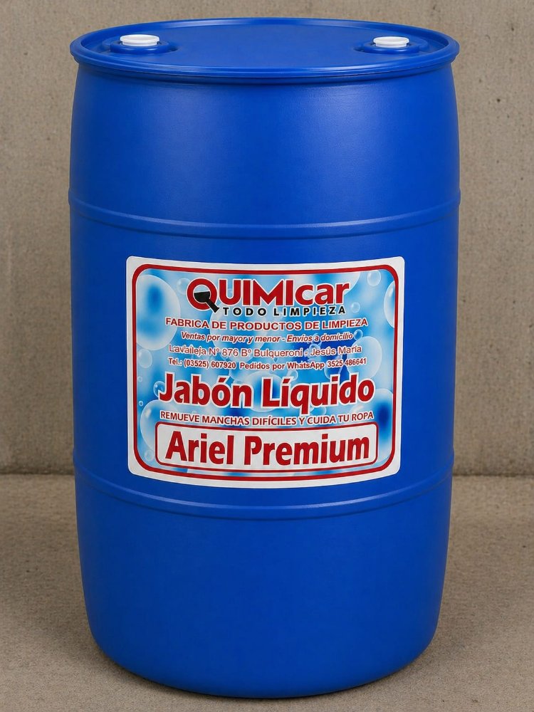 Ariel premium tambor 220 lts jabon liquido quimicar