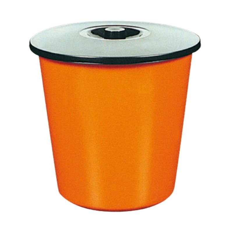 Recipiente residuo c/tapa 12lts