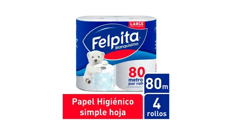 Higienico FELPITA 4x80 mts