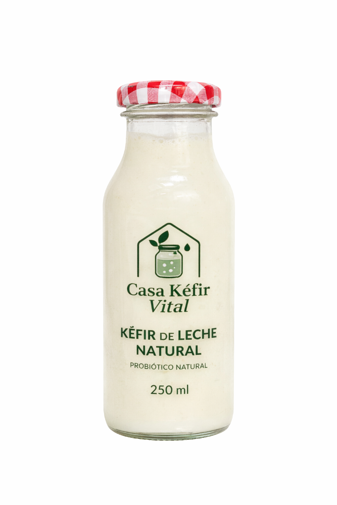 KÉFIR DE LECHE NATURAL 250 ml - Probiótico natural artesanal