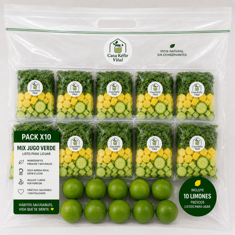PACK X10 MIX JUGO VERDE - Listo para licuar