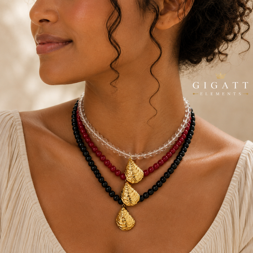Collar Cristal Marea Dorada