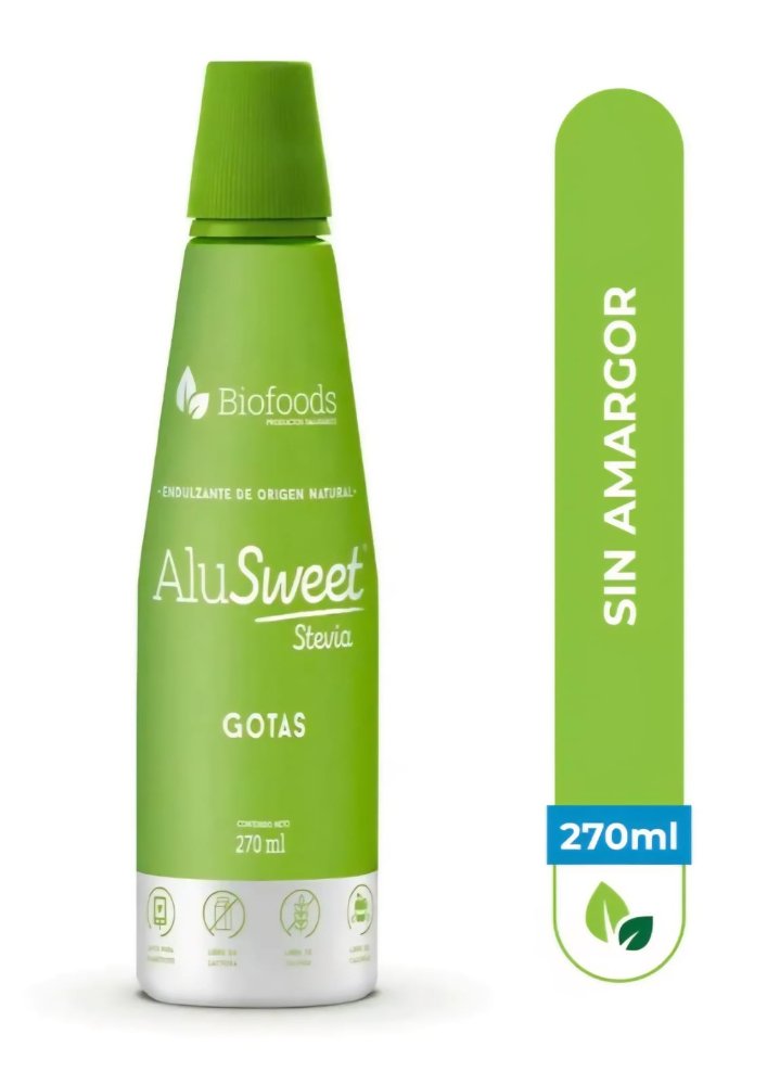 ALUSWEET STEVIA GOTAS 270 ML