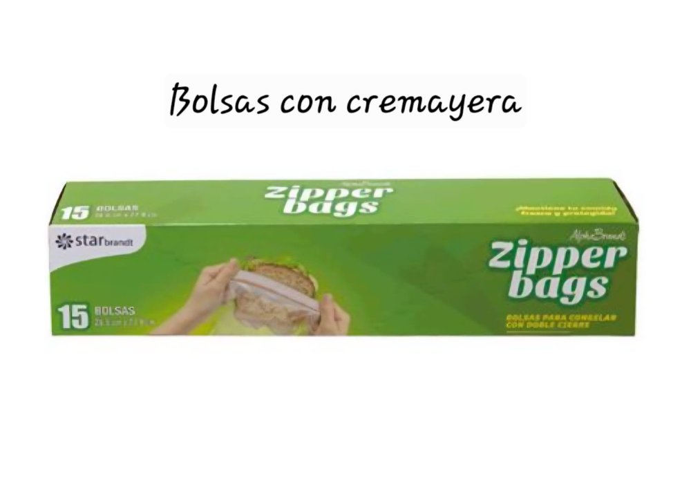 ZIPPER BAGS 15 BOLSAS