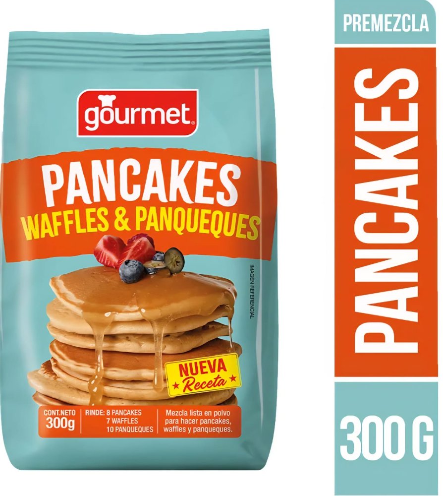 PANCAKES WAFLES & PANQUEQUES 300GR GOURMET