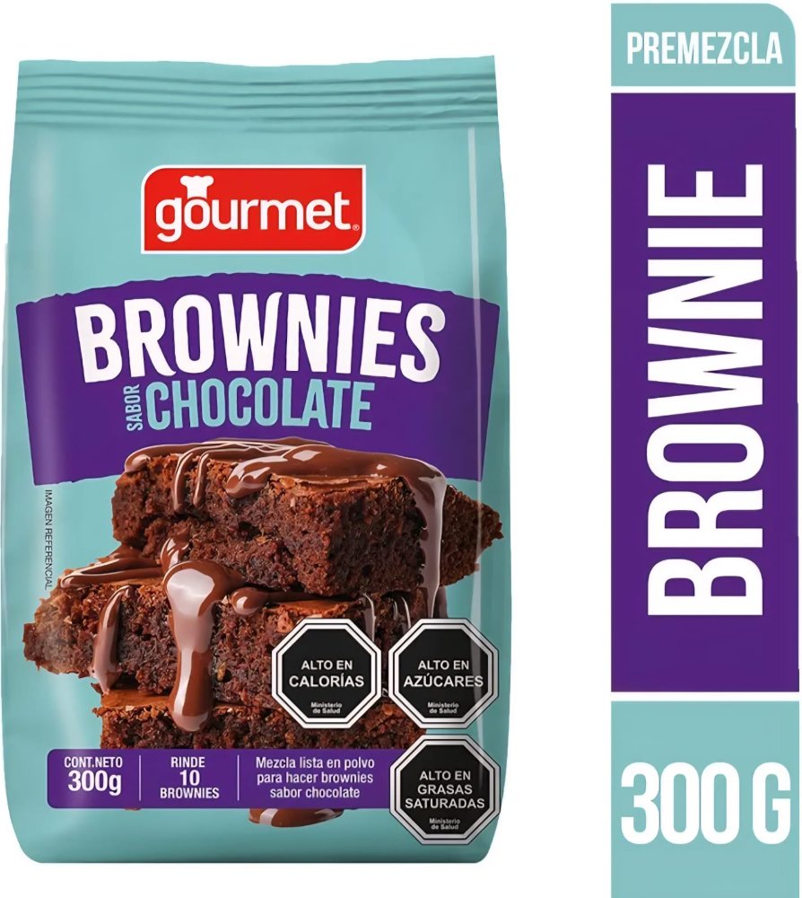 BROWNIES SABOR CHOCOLATE 300GR GOURMET