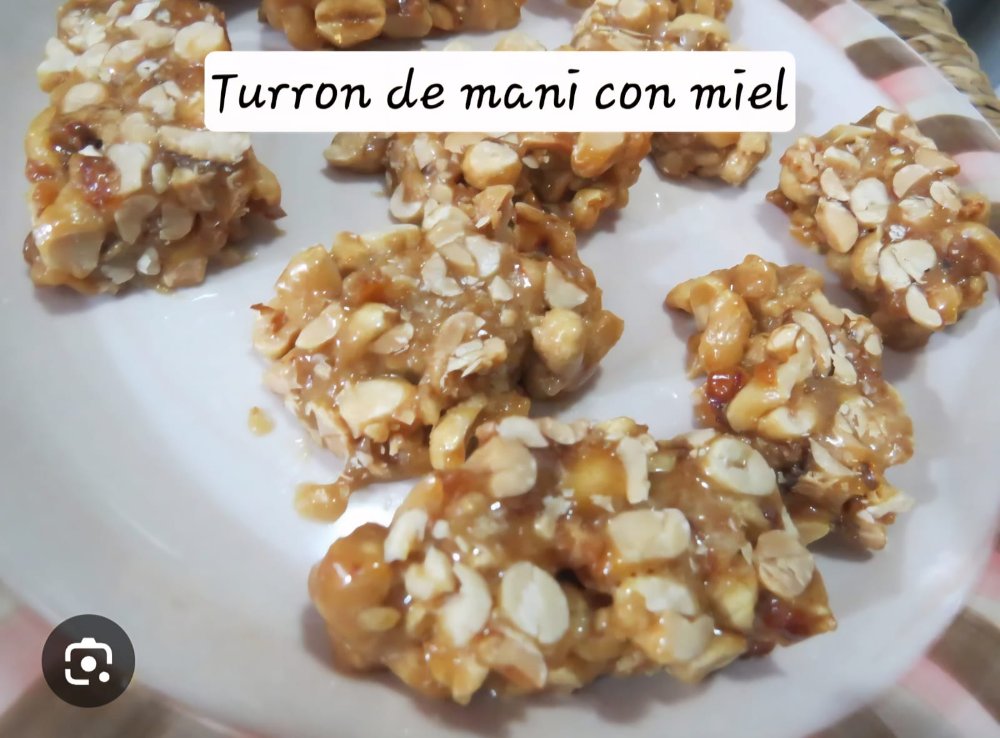 TURRON DE MANI CON MIEL 38 GR