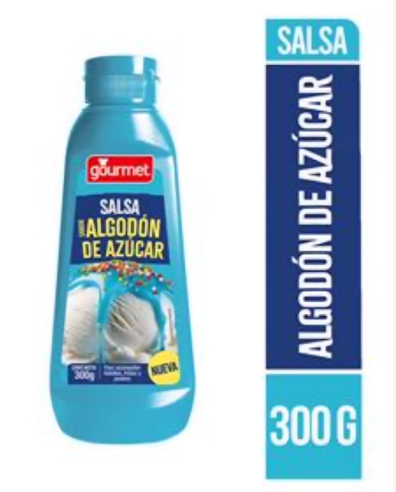 SALSA SABOR ALGODON DE AZUCAR 300 GR GOURMET