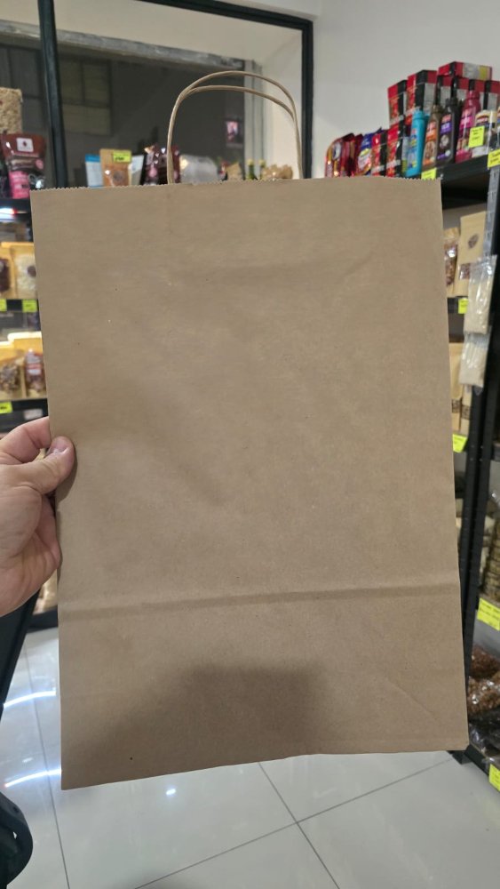 BOLSAS DE PAPEL MEDIANAS 30X36X12 CENTIMETROS