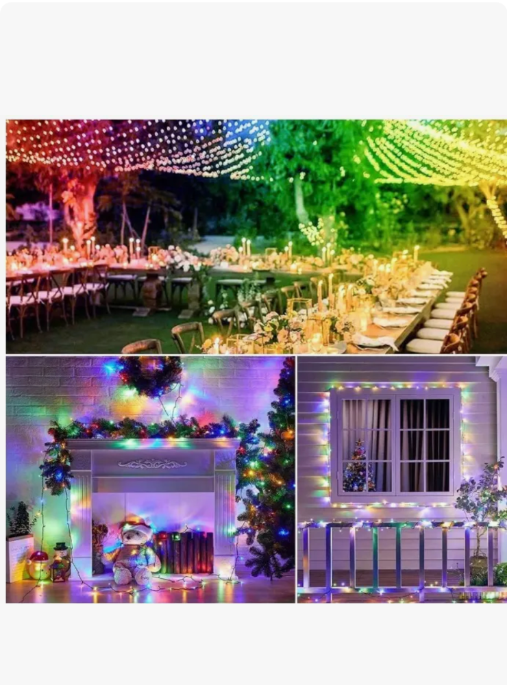 500L SERIE DE LEDS DIAMANTE  MAGICA CAJITA COLOR