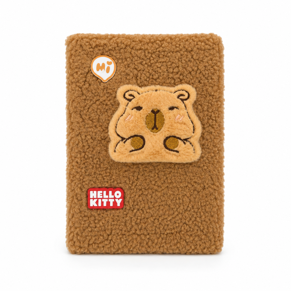 LIBRETAS  MINI  DE CAPIBARA DE FELPA CAFÃ‰ 4M