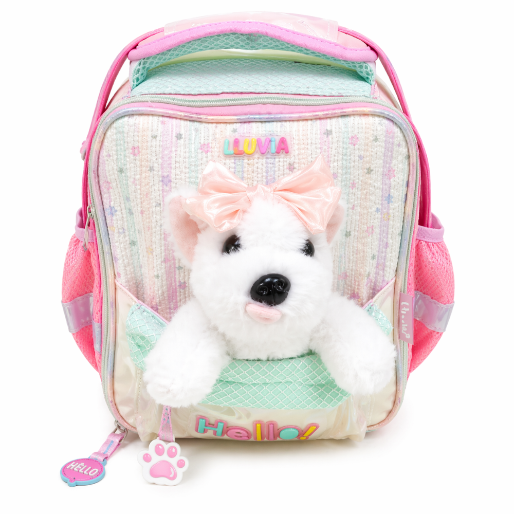 LONCHERA ESCOLAR LLUVIA PERRITO SALMON