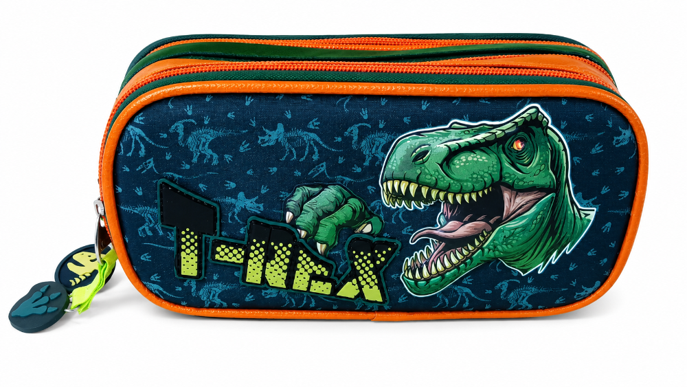LAPICERA TRES CIERRES LLUVIA T-REX VERDE