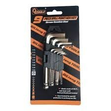 Llave Allen, Juego de 9 piezas