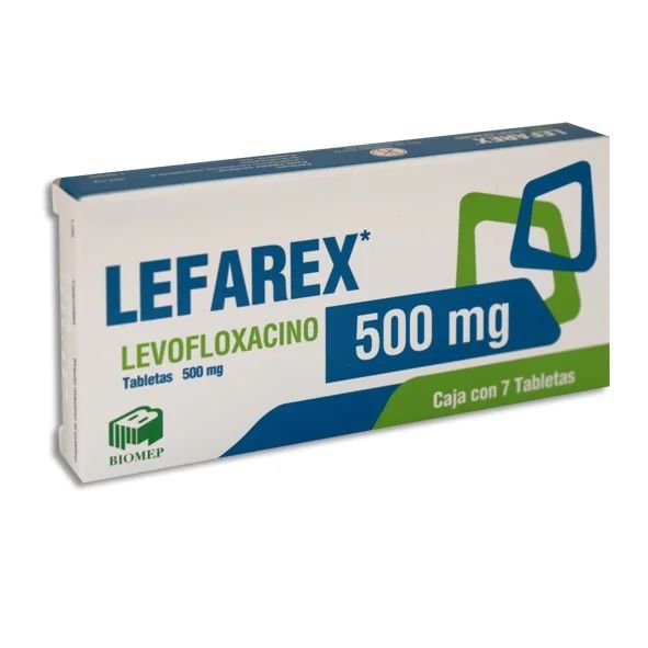 LEFAREX levofloxacino 500mg c/7 tab BIOMEP