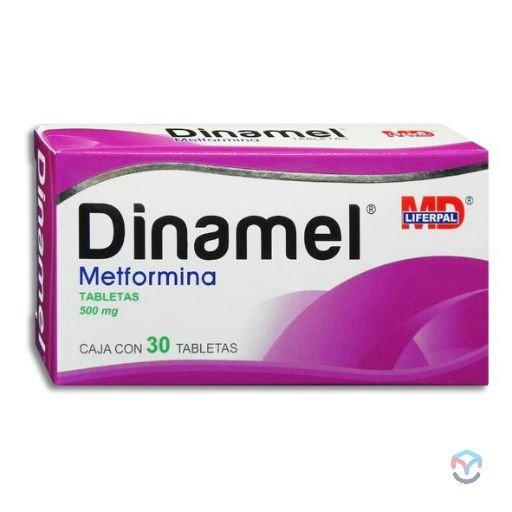 DINAMEL metformina 500mg c/30 tab