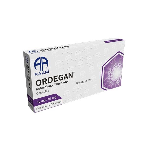 ORDEGAN ketorolaco/tramadol caps 10mg/25mg c/10 RAAM