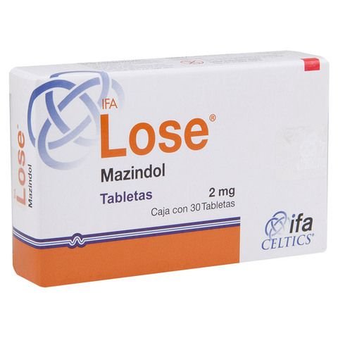 LOSE mazindol 2mg c/30 tab
