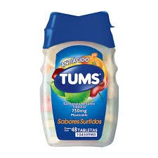 TUMS antiacido 750mg c/48 tab masticables