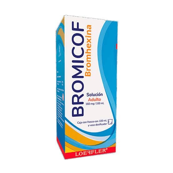 BROMICOF bromhexina 160mg/100ml sol adulto