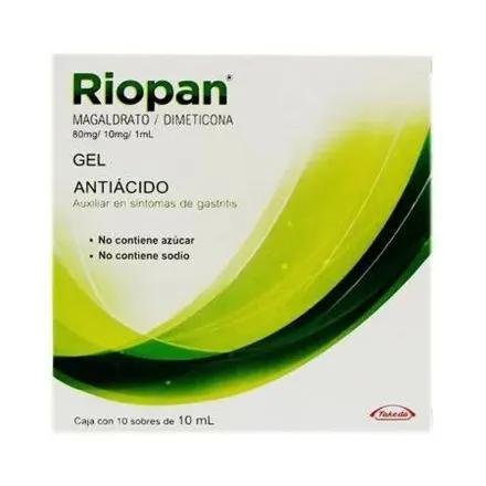 RIOPAN magaldrato/dimecotina 80mg/10mg/1ml