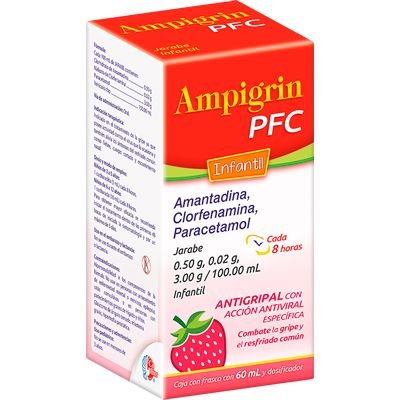 AMPIGRIN PFC pediatrico amant/clorfen/paracet sol 20.5g/0.1g/100ml