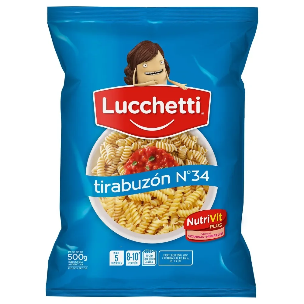 Luchetti Fideos tirabuzon N28 Lucchetti 500 g.