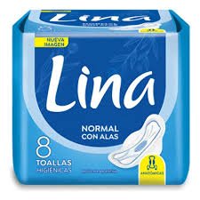 TOALLITAS FEMENINAS LINA NORMAL CON ALAS 8