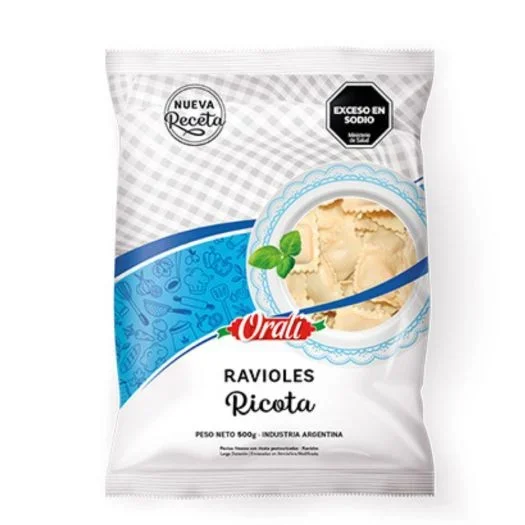 RAVIOLES ORALI ricota  500 GR