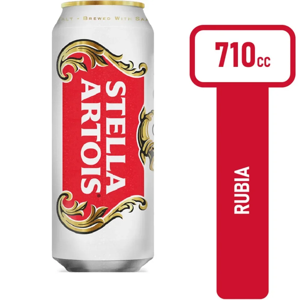 Latón Cerveza blanca Stella Artois 710 ml