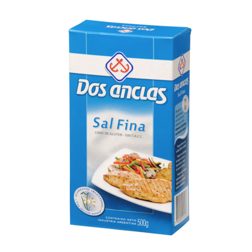 Dos Anclas Sal fina Dos Anclas 500 g.