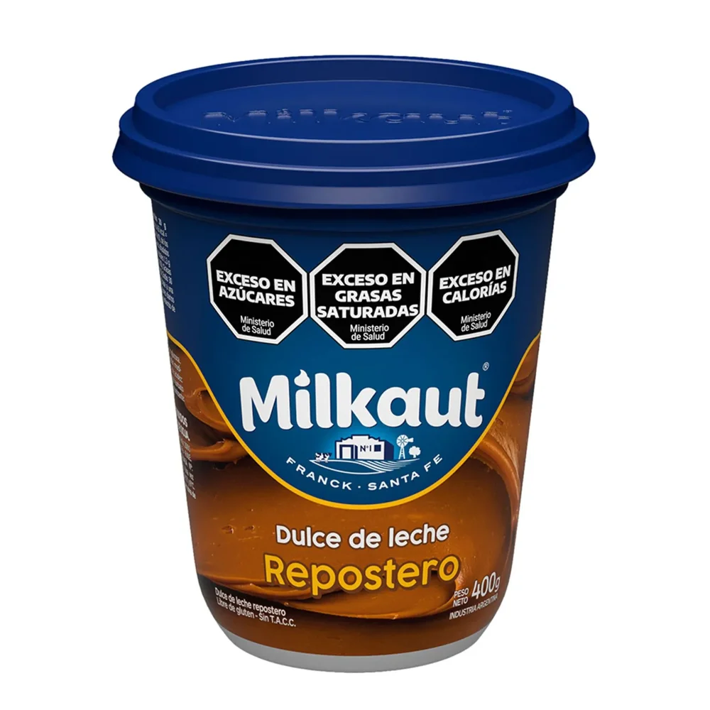 Dulce de leche repostero Milkaut en pote 400 g.