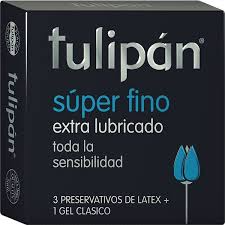 preservativos  tulipan super finos x3u