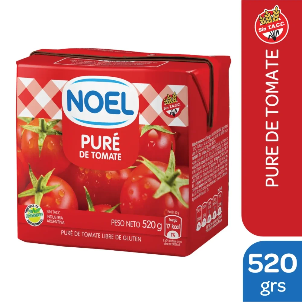 Noel Puré de tomate Noel 520 g.