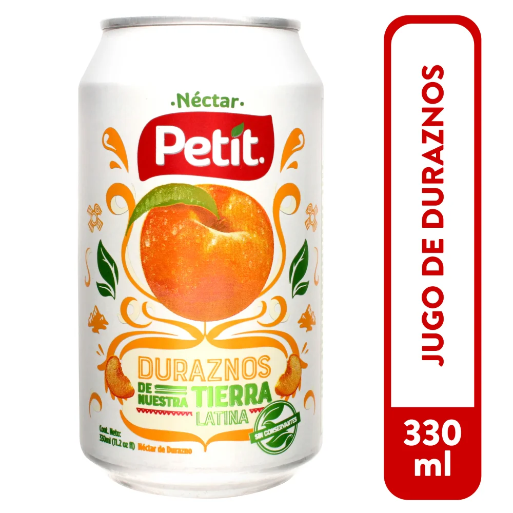 Caja de Jugo Petit Durazno Lata 330 ML