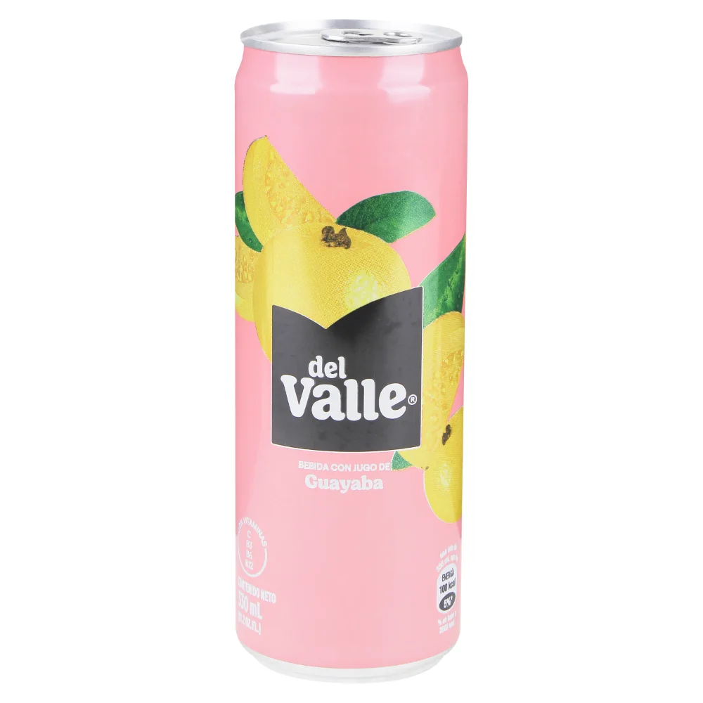 Caja Nectar Del Valle Guayaba Lata