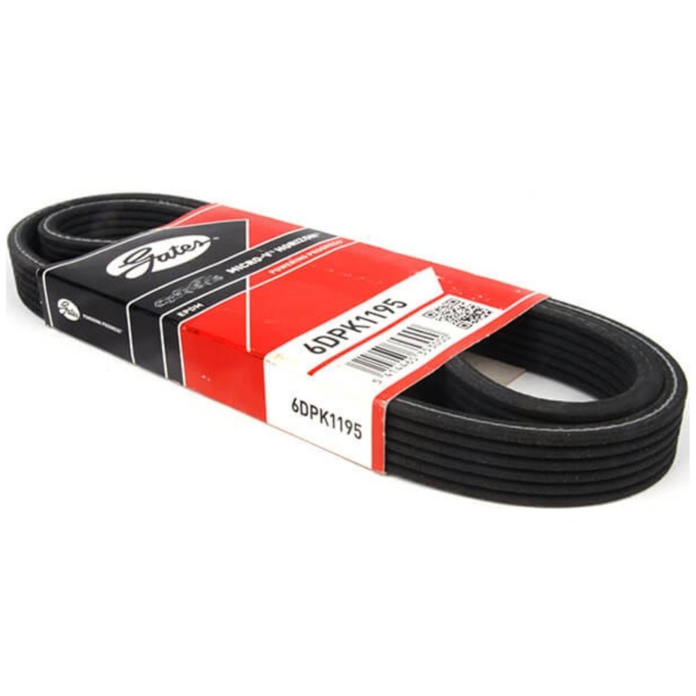 Correa Unica Doble Canal 6DPK1195 GATES Bora/ Golf/ Audi/ Octavia/ Skoda/ Jetta/ Beetle/ Ibiza/ Toledo/ Multiban 1.9