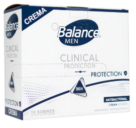 DESODORANTE BALANCE  CLINICAL MEN CREMA X 18 SACHE