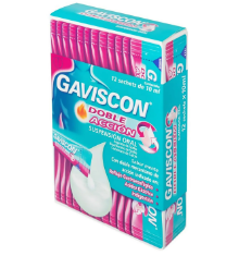 GAVISCON DOBLE ACCION 10 ML CAJA X 12 SOBRE